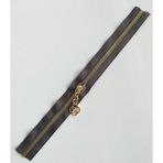 Nusrat Bilişim Çanta Aksesuar Başlıklı Fermuar 40 Cm Light Gold Metal Koyu Vizon