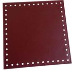Nusrat Bilişim Çanta Aksesuar Bordo Renk 20X20 Cm Suni Deri Plaka
