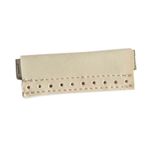 Nusrat Bilişim Çanta Aksesuar Derili Mini Metal Çanta Ağzı Krem 9X3 Cm