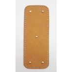 Nusrat Bilişim Çanta Aksesuar Gerçek Deri Açık Taba 30x12 cm Dikdörtgen Light Gold Metalli Çanta Tabanı