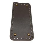 Nusrat Bilişim Çanta Aksesuar Gerçek Deri Koyu Kahve 25X12 cm Dikdörtgen Antik Metalli Çanta Tabanı