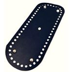 Nusrat Bilişim Çanta Aksesuar Gerçek Deri Lacivert 30x12 Cm Oval Gümüş Metalli Çanta Tabanı Renksiz