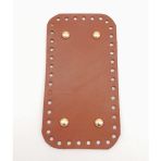 Nusrat Bilişim Çanta Aksesuar Gerçek Deri Taba 15X8 cm Dikdörtgen Light Gold Metalli Çanta Tabanı