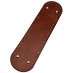 Nusrat Bilişim Çanta Aksesuar Suni Deri 37x10 cm Oval Çanta Tabanı Taba Renk Gümüş Aparatlı