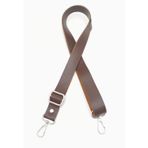Nusrat Bilişim Çanta Aksesuar Suni Deri Ayarlı Çanta Sapı 120X2.4 Cm Kahverengi Gümüş Metal