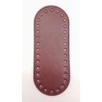 Nusrat Bilişim Çanta Aksesuar Suni Deri Bordo 20X8 cm Oval Çanta Tabanı