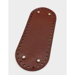 Nusrat Bilişim Çanta Aksesuar Suni Deri Bordo Renk 30X12 cm Oval Çanta Tabanı (Gümüş Aparatlı)