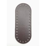 Nusrat Bilişim Çanta Aksesuar Suni Deri Kahverengi 20X8 cm Oval Çanta Tabanı