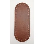 Nusrat Bilişim Çanta Aksesuar Suni Deri Taba Renk 20X8 cm Oval Çanta Tabanı