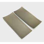 Nusrat Bilişim Çanta Aksesuar Suni Deri Tutma Sapı Parlak Gri Simit Sap 17x7.5 Cm