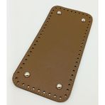 Nusrat Bilişim Çanta Aksesuar Suni Deri Vizon Renk 25X12 cm Dikdörtgen Çanta Tabanı (Gümüş Aparatlı)
