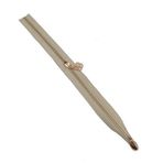 Nusrat Bilişim Çanta Aksesuar Tek Stoplu 45 Cm Fermuar Light Gold Metal Bej