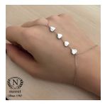 Nusret Takı 925 Ayar Gümüş 4 Kalpli Aşk Şahmeran Bileklik