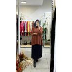 Nuss 3001 Oversize Düğmeli Gömlek Krokan