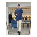 NUSS TRİKO Kadın Angora Lacivert Kazak 7003 Lacivert Standart