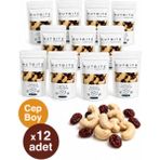 Nutbite 12’li Cep Boy - Çiğ Kaju & Turna Yemişi - Taptaze Mahsül - Hafif Atıştırmalık Kuruyemiş - 12X40 gr - 480 gr