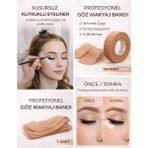 Nutrabella Göz Makyaj Bandı Eyeliner Çekme Aparatı Kuyruklu Eyeliner Şablonu Far Taşma Önleyici Bant - Ten Rengi