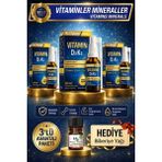 Nutraxin 3 Adet D3K2 Vitamini Içeren Sıvı Takviye Edici Gıda 207 Puf 30ML + Hrblsglk Biberiye Yağı (Hediye)