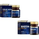 Nutraxin Anne Adayları Için Folik Asit 400 Mcg + 5000 Mcg Biotin