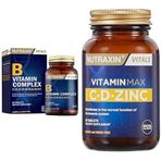 Nutraxin B Vitamin Complex 60 Kapsül + Vitamin Max C D Zinc 60 Tablet