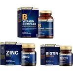 Nutraxin B Vitamin Complex 60 Tablet + Çinko 15 Mg 100 Tablet + Biotin 5000 Mcg 30 Tablet - --
