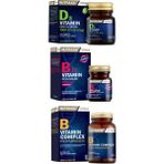 Nutraxin B Vitamin Complex 60 Tablet +D3 Vitamini 1000 Iu 120 Tablet + B12 Vitamini 60 Dilaltı Tableti