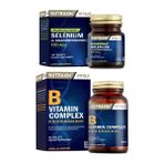 Nutraxin B Vitamin Complex 60 Tablet + Selenium 100 mcg 100 Tablet