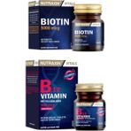 Nutraxin B12 Vitamin 1000 mcg 60 Tablet + Biotin 5000 mcg 30 Tablet