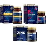 Nutraxin B12 Vitamin 1000 mcg 60 Tablet + Vitamin Max 60 Tablet + Zinc 15 mg 100 Tablet