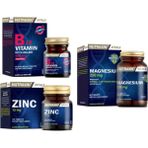 Nutraxin B12 Vitamini 1000 Mcg 60 Dilaltı Tableti + Magnezyum 250 Mg 60 Tablet+Çinko 15 Mg 100 Tablet - Sade