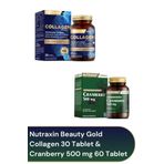 Nutraxin Beauty Gold Collagen 30 Tablet + Cranberry 500 mg 60 Tablet