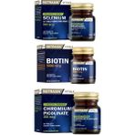 Nutraxin Biotin 5000 Mcg 30 Tablet +Selenium 100 Mcg 100 Tablet+Krom Minerali Içeren Gıda Takviyesi 90 Tablet - --
