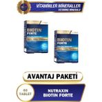 Nutraxin Biotin Forte 5.000 Mcg 60 Tbl - Biyotin, Çinko, Selenyum, Bakır - Aromasız