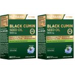 Nutraxin Black Cumin Seed Oil – Soğuk Sıkım Çörek Otu Yağı, 1000 mg, 60 Yumuşak Kapsül – Helal Sertifikalı Takviye Edici Gıda (2 paketi)