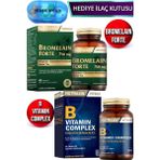 Nutraxin Bromelain Forte 60 Tablet + B Vitamin Complex 60 Tablet