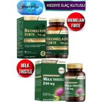 Nutraxin Bromelain Forte 60 Tablet + Nutraxin Milk Thistle 60 Tablet