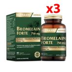 Nutraxin Bromelain Forte 750 mg 3x60 Tablet