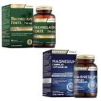 Nutraxin Bromelain Forte 750 mg 60 Tablet + Magnesium Complex Vitamin B6 60 Tablet
