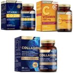 Nutraxin C Vitamin 1000 Mg 30 Tablet+Vitamin Max C-D-Zınc 60 Tablet+Hidrolize 30 Tablet