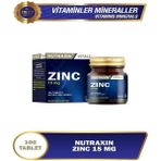 Nutraxin Çinko Sülfat İçeren 15 mg 100 Tablet Takviye Edici Gıda Normal Metabolizma Desteği