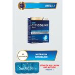 Nutraxin Citicoline 300mg 30 Softgel (Omega 3, EPA, DHA, NADH, Koenzim Q10 İçeren Sitikolin) + Hap Kutusu Hediye