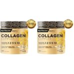 Nutraxin Collagen Complex Powder | 5 Tip Kolajen (Tip I, II, III, V, X) | Hyalüronik Asit, Elastin, C Vitamini, Biotin | Şeker ve Gluten İçermez | 330 g (2 paketi)