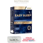 Nutraxin Easy Sleep 60 Tablet ( Sarı Kantaron-Kedi Otu Kök-Çarkıfelek-Şerbetçiotu-Vişne Meyve Ekstreleri içerir)+Hap Kutusu HEDİYE