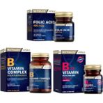Nutraxin Folic Acid 400 Mcg + B Vitamin Complex 60 T.+ B12 60 Dilaltı Tablet