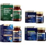 Nutraxin Ginkgo Biloba 60 Tablet + Hidrolize 30 Tablet + Biotin 30 Tablet+Selenyum 100 Tablet