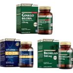 Nutraxin Ginkgo Biloba 60 Tablet + Vitamin Max (C,D,Zinc) 60 Tablet + Bromelain 60 Kapsül