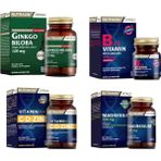 Nutraxin Ginkgo Biloba 60 Tablet + Vitamin Max (C,D,Zinc) + B12 Vitamini + Magnezyum