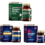 Nutraxin Ginkgo Biloba 60 Tablet + Vitamin Max (C,D,Zinc)60 Tablet+B12 Vitamini 60 Dilaltı