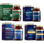 Nutraxin Ginkgo Biloba 60 Tablet+Omega 3 Ultra 2500 Mg 30 Kapsül+Vitamin Max 60 Tablet+Magnesium 60 Tablet
