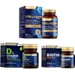 Nutraxin Hidrolize 1050 Mg 30 Tablet+ Biotin 5000MCG 30 Tablet+D3 Vitamini 120TABLET